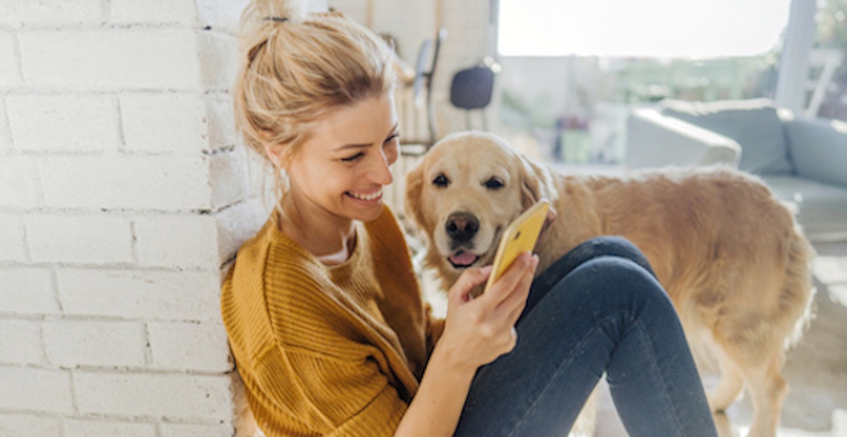 Girl looking at online content